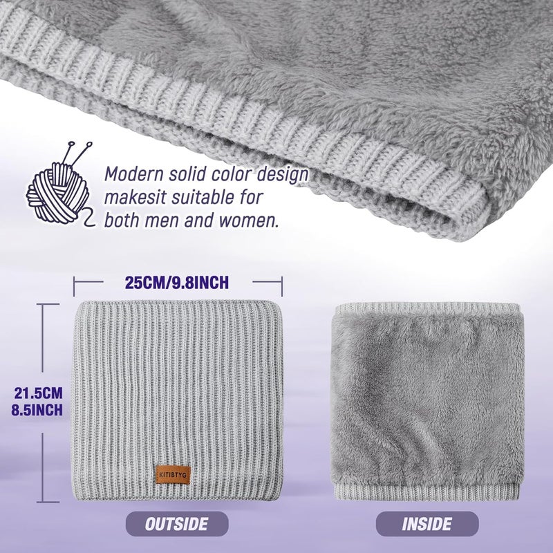 KITIBTYG Winter Neck Gaiters & Ski Mask,Winter Fleece Neck Warmer Face for Men &Women Windproof Gift - Image 3